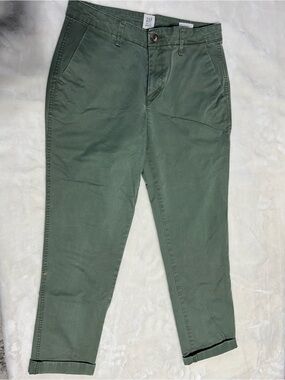 GAP Olive Girlfriend Khakis